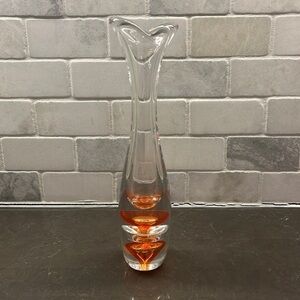 Vas Vitreum Swedish crystal vase, 11 3/4”